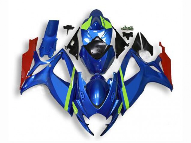 Blau 06-07 GSXR 600/750 Motorrad Vollverkleidung Blau 06-07 GSXR 600/750 Motorrad Vollverkleidung