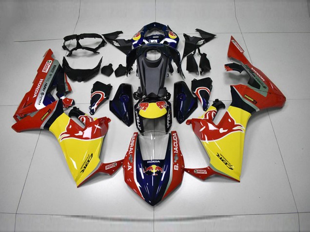 Blau Gelb Rot Rot Bull 17-20 CBR1000RR Motorrad Verkleidung Blau Gelb Rot Rot Bull 17-20 CBR1000RR Motorrad Verkleidung