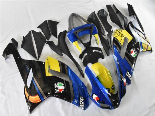 Blau Hai 07-08 ZX6R Motorrad Verkleidung Blau Hai 07-08 ZX6R Motorrad Verkleidung