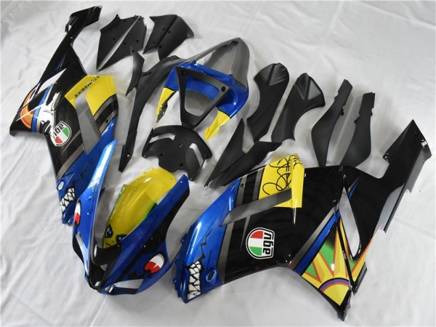 Blau Hai 07-08 ZX6R Motorrad Verkleidung Blau Hai 07-08 ZX6R Motorrad Verkleidung