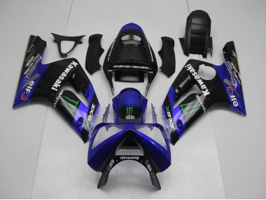 Blau Monster 03-04 ZX6R Motorrad Verkleidung