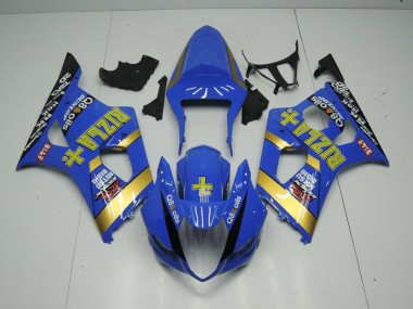 Blau Rizla 03-04 GSXR 1000 Motorrad Verkleidung