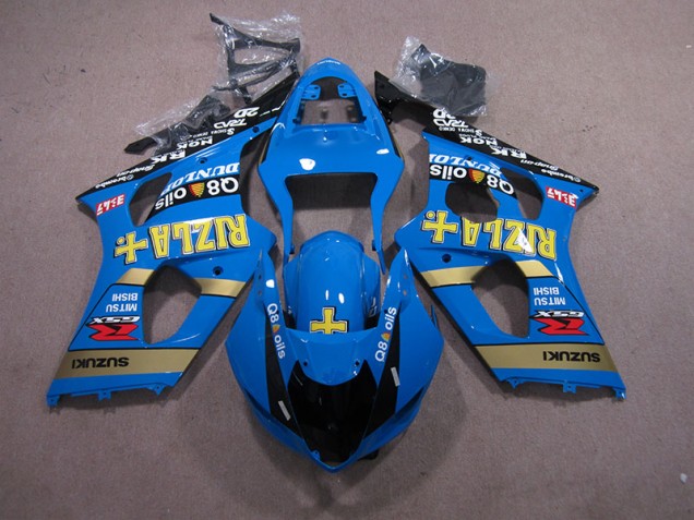 Blau Rizla Q8 Oils 03-04 GSXR 1000 Motorrad Verkleidung Blau Rizla Q8 Oils 03-04 GSXR 1000 Motorrad Verkleidung
