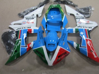 Blau Rot Grün Motul 04-05 CBR1000RR Motorrad Verkleidungen