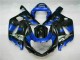 Blau Schwarz 01-03 GSXR 600/750 Motorrad Verkleidung Blau Schwarz 01-03 GSXR 600/750 Motorrad Verkleidung