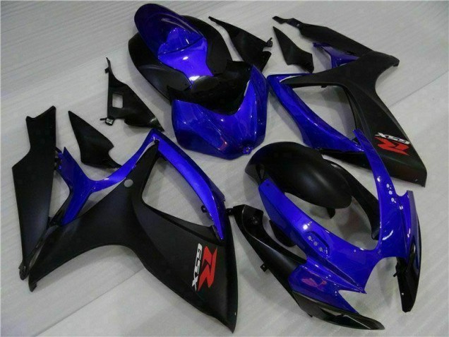 Blau Schwarz 06-07 GSXR 600/750 Motorrad Verkleidung Blau Schwarz 06-07 GSXR 600/750 Motorrad Verkleidung