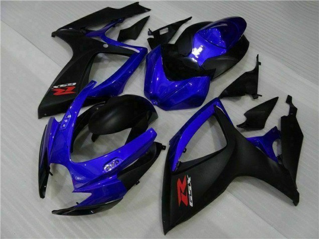 Blau Schwarz 06-07 GSXR 600/750 Motorrad Verkleidung Blau Schwarz 06-07 GSXR 600/750 Motorrad Verkleidung