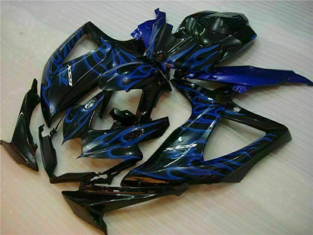 Blau Schwarz 08-10 GSXR 600/750 Motorrad Verkleidung Blau Schwarz 08-10 GSXR 600/750 Motorrad Verkleidung