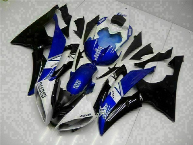 Blau Schwarz 08-16 YZF R6 Motorrad Verkleidungen Blau Schwarz 08-16 YZF R6 Motorrad Verkleidungen