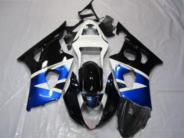 Blau Schwarz Weiß 03-04 GSXR 1000 Motorrad Verkleidung