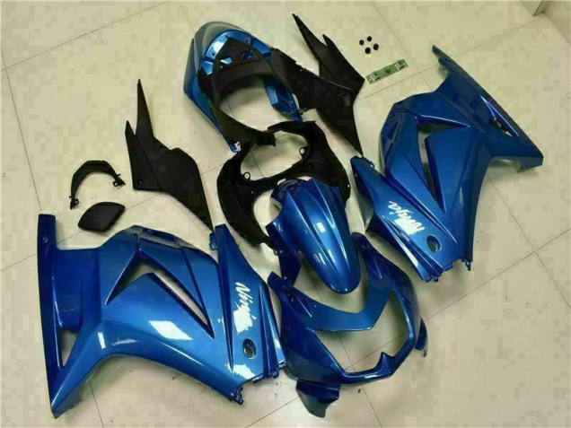 Blau Schwarz Weiß Ninja 08-12 EX250 Motorrad Verkleidung Blau Schwarz Weiß Ninja 08-12 EX250 Motorrad Verkleidung