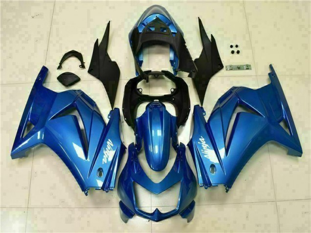 Blau Schwarz Weiß Ninja 08-12 EX250 Motorrad Verkleidung Blau Schwarz Weiß Ninja 08-12 EX250 Motorrad Verkleidung