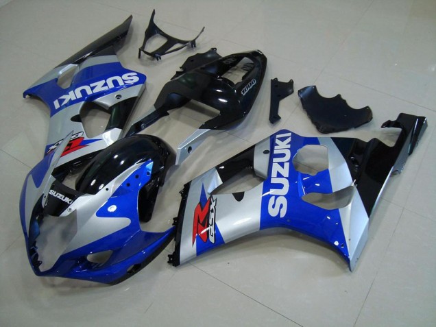 Blau Silber 03-04 GSXR 1000 Motorrad Verkleidung Blau Silber 03-04 GSXR 1000 Motorrad Verkleidung