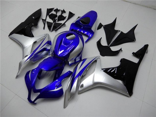Blau Silber Schwarz 07-08 CBR600RR Motorrad Verkleidung