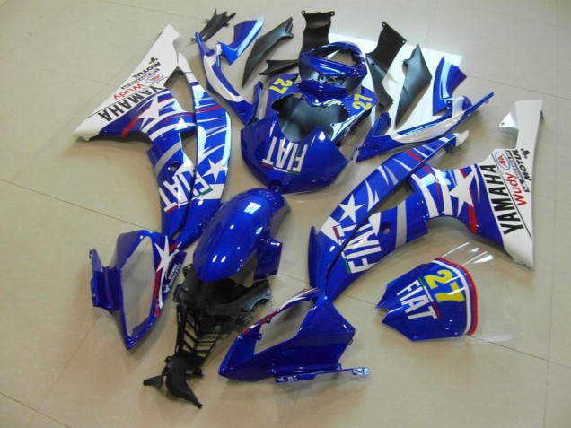 Blau Star Fiat 08-16 YZF R6 Motorrad Verkleidung Blau Star Fiat 08-16 YZF R6 Motorrad Verkleidung