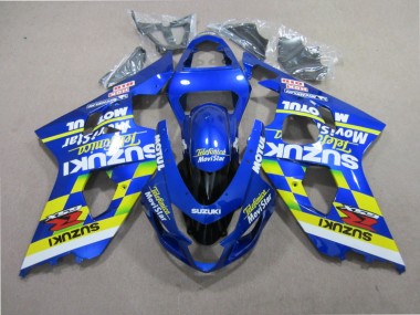 Blau Telefunica Movistar 01-03 GSXR 600 Motorrad Verkleidung