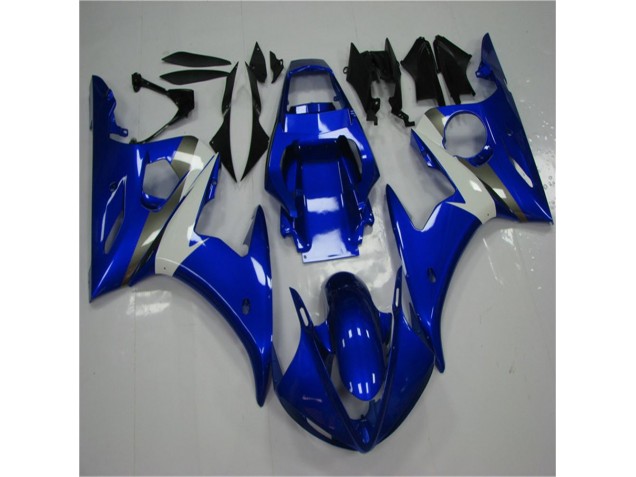 Blau Weiß 03-05 YZF R6 Motorrad Vollverkleidung Blau Weiß 03-05 YZF R6 Motorrad Vollverkleidung
