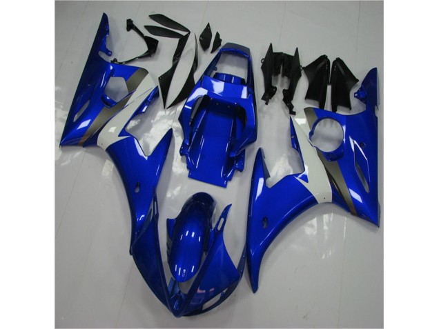 Blau Weiß 03-05 YZF R6 Motorrad Vollverkleidung Blau Weiß 03-05 YZF R6 Motorrad Vollverkleidung