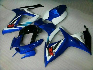 Blau Weiß 06-07 GSXR 600/750 Motorrad Vollverkleidung