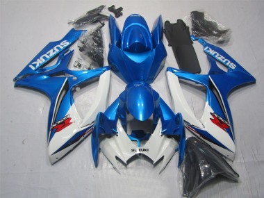 Blau Weiß 06-07 GSXR 600 Motorrad Verkleidung & Plastik