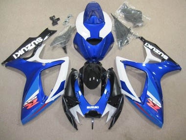 Blau Weiß 06-07 GSXR 600 Motorrad Vollverkleidung