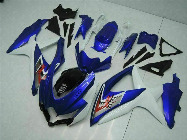 Blau Weiß 08-10 GSXR 600/750 Motorrad Vollverkleidung Blau Weiß 08-10 GSXR 600/750 Motorrad Vollverkleidung