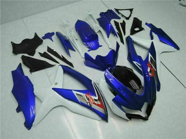Blau Weiß 08-10 GSXR 600/750 Motorrad Vollverkleidung Blau Weiß 08-10 GSXR 600/750 Motorrad Vollverkleidung
