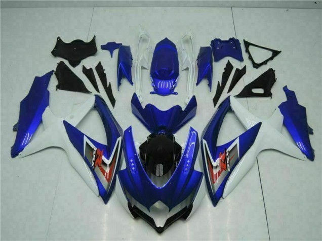 Blau Weiß 08-10 GSXR 600/750 Motorrad Vollverkleidung Blau Weiß 08-10 GSXR 600/750 Motorrad Vollverkleidung
