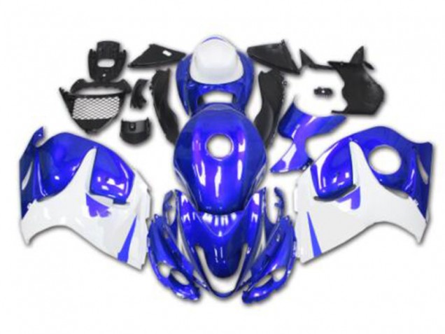 Blau Weiß 08-19 GSXR 1300 Hayabusa Motorrad Verkleidung Blau Weiß 08-19 GSXR 1300 Hayabusa Motorrad Verkleidung