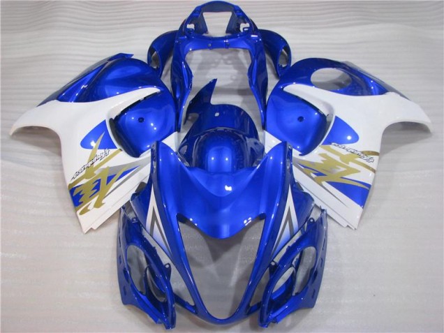 Blau Weiß 08-19 GSXR 1300 Hayabusa Motorrad Vollverkleidung Blau Weiß 08-19 GSXR 1300 Hayabusa Motorrad Vollverkleidung