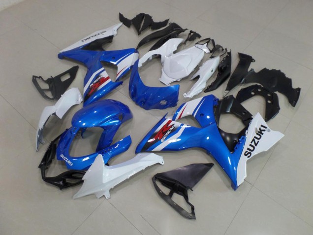 Blau Weiß 09-16 GSXR 1000 Motor Verkleidungen Blau Weiß 09-16 GSXR 1000 Motor Verkleidungen