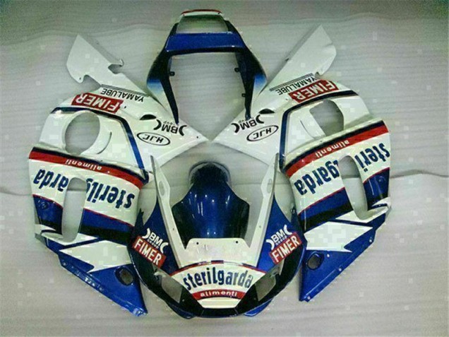 Blau Weiß 98-02 YZF R6 Motorrad Vollverkleidung Blau Weiß 98-02 YZF R6 Motorrad Vollverkleidung