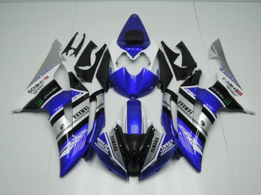 Blau Weiß ENEOS Monster 08-16 YZF R6 Motorrad Verkleidung