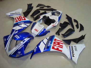 Blau Weiß Fiat 09-11 YZF R1 Motorrad Verkleidung