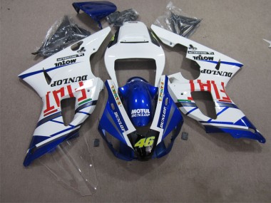 Blau Weiß Motul Dunlop 46 09-11 YZF R1 Motorrad Verkleidung