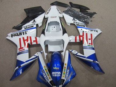 Blau Weiß Motul Fiat 04-06 YZF R1 Motorrad Verkleidungen