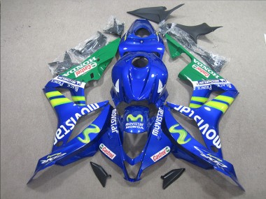 Blau Weiß Movistar 07-08 CBR600RR Motorrad Verkleidung