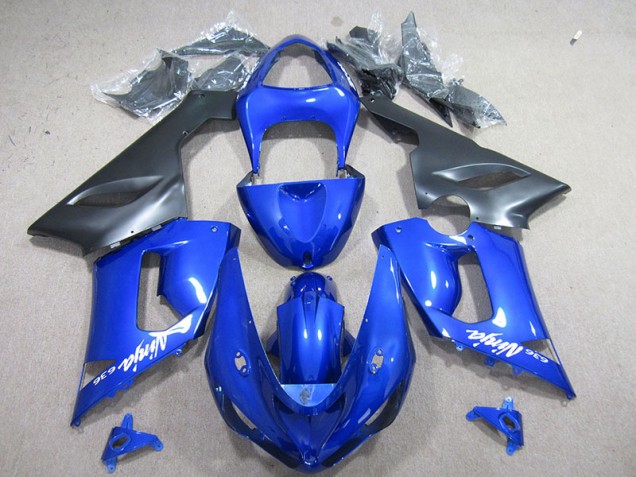 Blau Weiß Ninja 636 05-06 ZX6R Motorrad Verkleidung Blau Weiß Ninja 636 05-06 ZX6R Motorrad Verkleidung