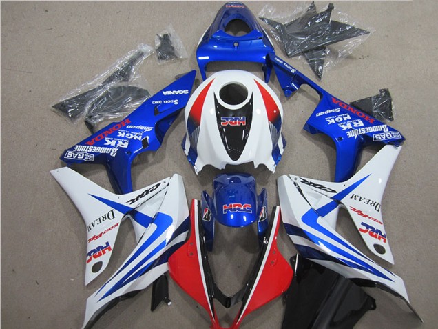 Blau Weiß Rot HRC 07-08 CBR600RR Motorrad Verkleidung Blau Weiß Rot HRC 07-08 CBR600RR Motorrad Verkleidung