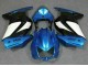 Blau Weiß Schwarz Ninja 08-12 EX250 Motorrad Verkleidungen Blau Weiß Schwarz Ninja 08-12 EX250 Motorrad Verkleidungen