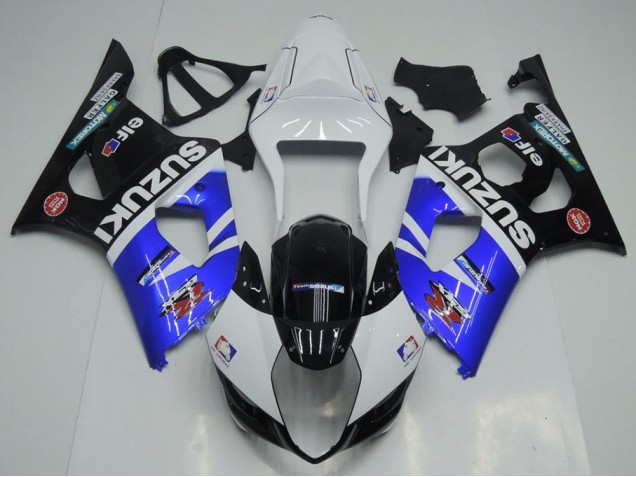 Blau Weiß und Schwarz 03-04 GSXR 1000 Motorrad Verkleidung Blau Weiß und Schwarz 03-04 GSXR 1000 Motorrad Verkleidung