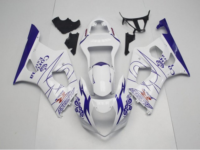 Blau Whie Corona 03-04 GSXR 1000 Motorrad Verkleidung Blau Whie Corona 03-04 GSXR 1000 Motorrad Verkleidung