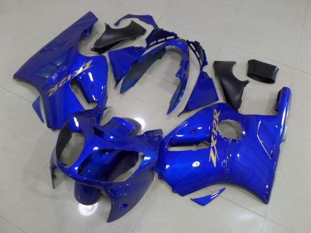 Blau mit goldenem Aufkleber 00-01 ZX12R Motorrad Verkleidung Blau mit goldenem Aufkleber 00-01 ZX12R Motorrad Verkleidung