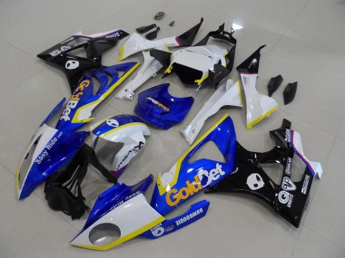 Blau weiße GoldBet 09-14 S1000RR Motorrad Verkleidung