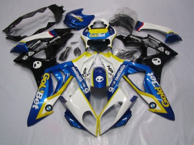Blau weiße GoldBet 09-14 S1000RR Motorrad Verkleidungen