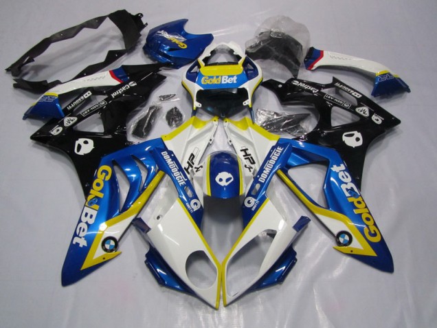 Blau weiße GoldBet 09-14 S1000RR Motorrad Verkleidungen Blau weiße GoldBet 09-14 S1000RR Motorrad Verkleidungen