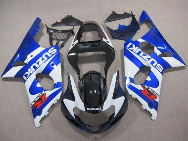 Blau weißer Aufkleber 00-02 GSXR 1000 Motorrad Verkleidung