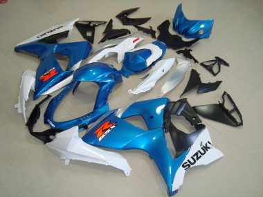 Blaur und weißer OEM Stil 09-16 GSXR 1000 Motorrad Verkleidung