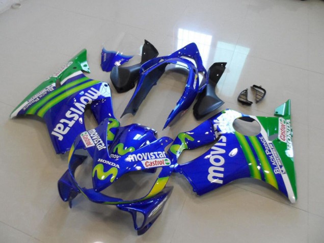 Blaus Movistar Castrol 04-07 CBR600 F4i Motorrad Verkleidung Blaus Movistar Castrol 04-07 CBR600 F4i Motorrad Verkleidung