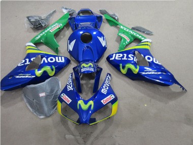 Blaus Movistar Castrol 06-07 CBR1000RR Motorrad Verkleidung